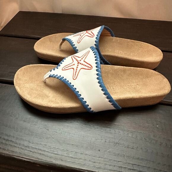 JACK ROGERS EMBROIDERED STAR FISH SANDALS Size 5 - Picture 3 of 8